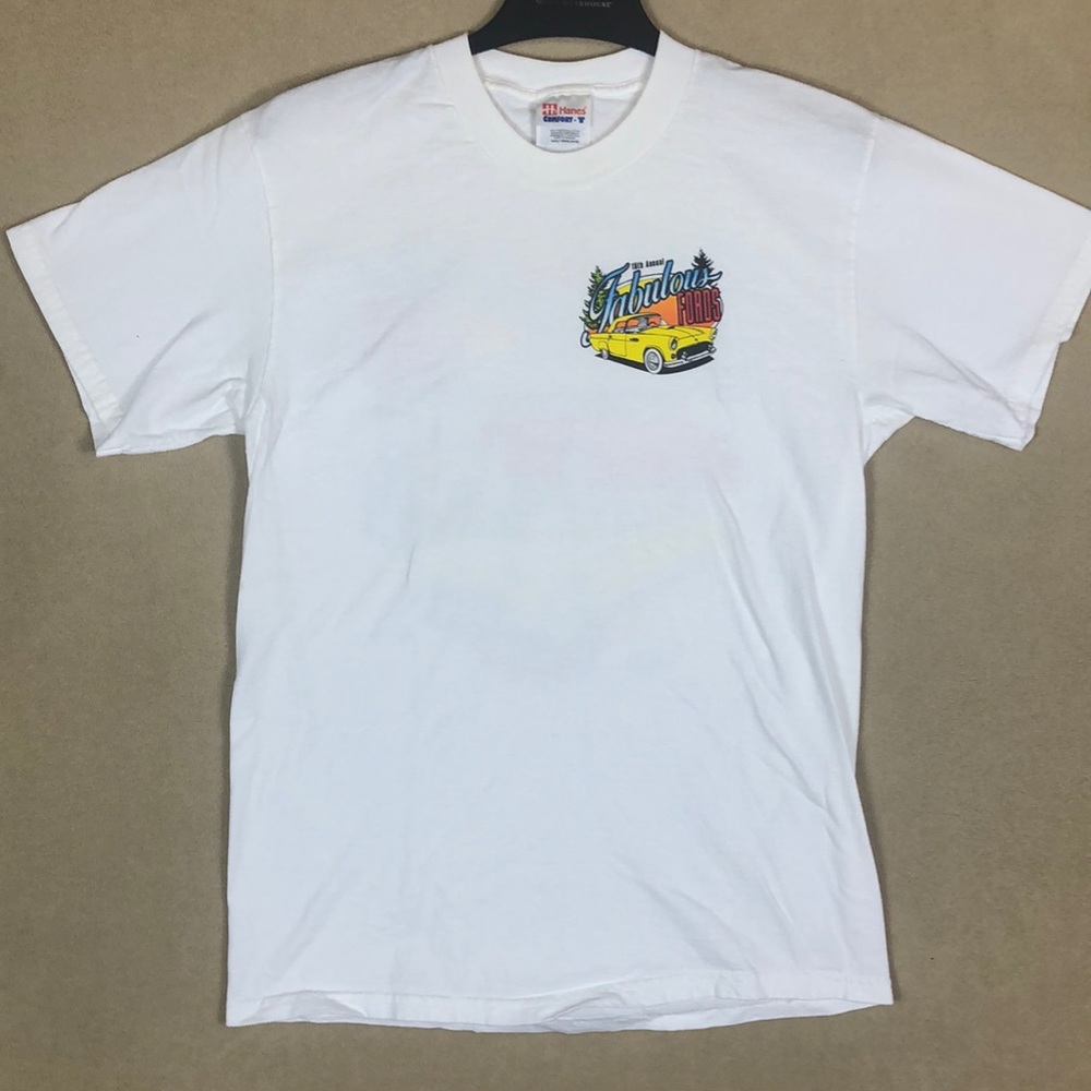 Vintage Y2K 2000 15th Annual Fabulous Fords Graphic‎ Short Sleeve Shirt size M